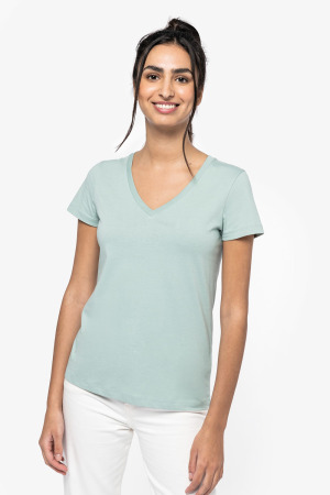 NS334 - T-shirt V-Hals dames 155 gr