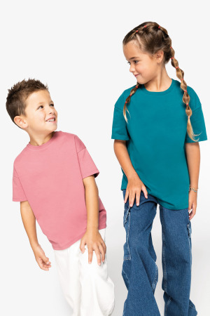 NS340 - Ecologisch kinder-T-shirt met afhangende mouwen