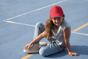 KP148 Kinderpet met 5 panelen en contrasterende bies