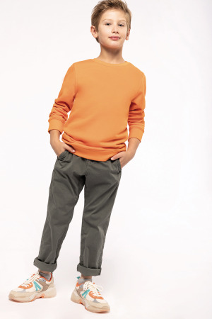 K4026 Ecologische kindersweater met ronde hals